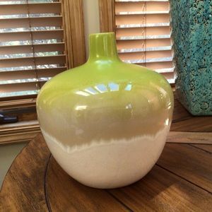 Glass vase in ombré colors with 1” opening.